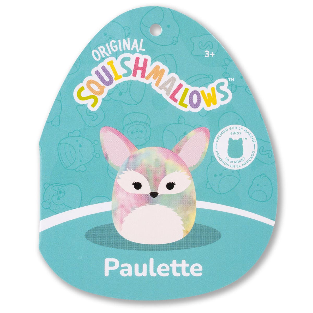 Squishmallows - Squishmallows 8" Paulette the Rainbow Tie-Dye Fennec Fox | Jazwares