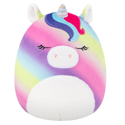 Squishmallows - Squishmallows 8" Clarissa the Rainbow Unicorn with Fuzzy Belly | Jazwares
