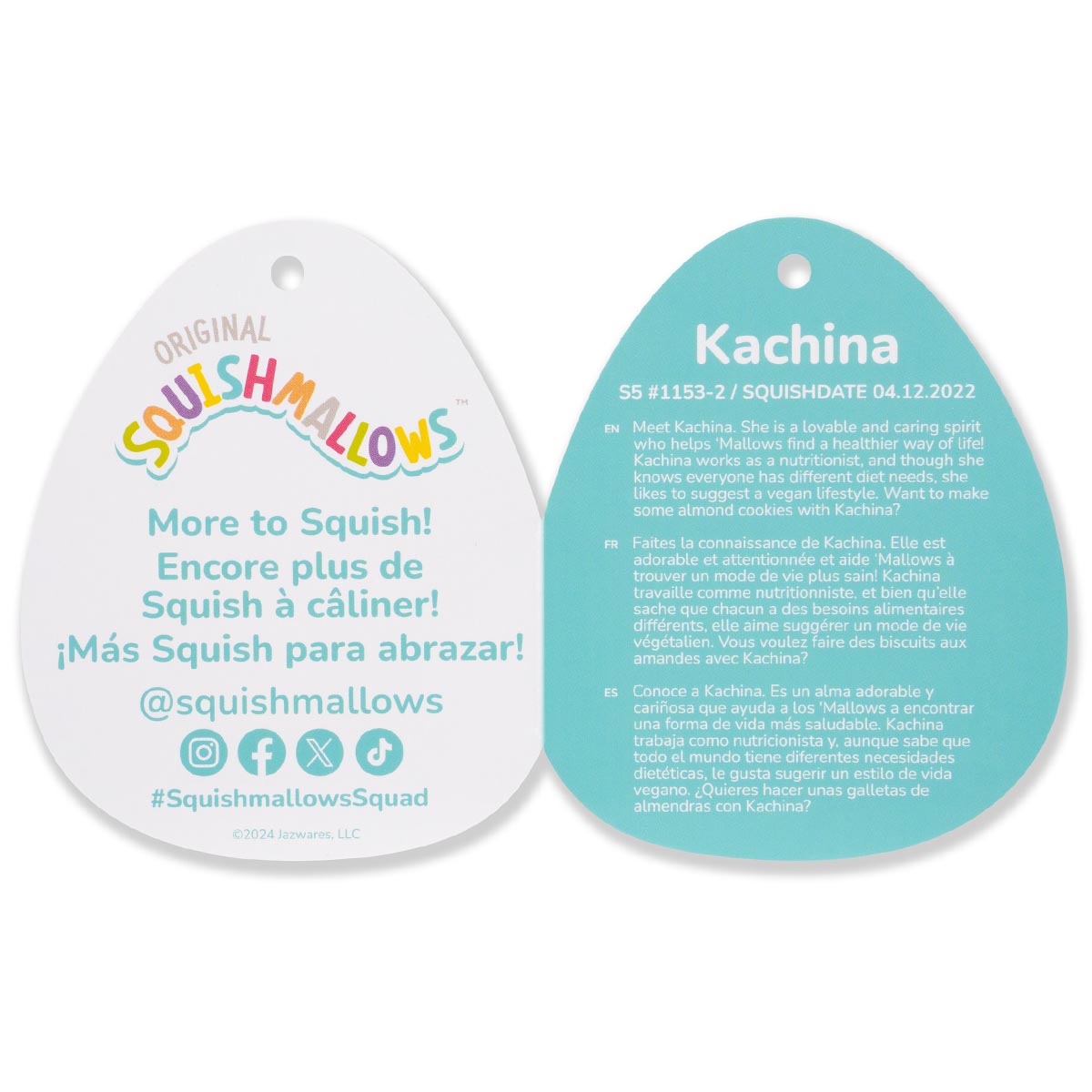 Squishmallows - Squishmallows 8" Kachina the Winking Kiwi | Jazwares