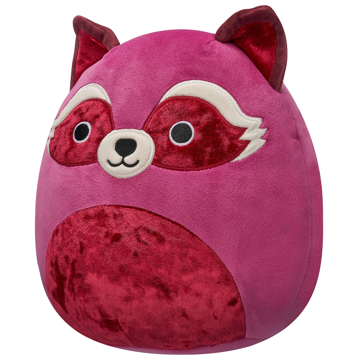 Squishmallows - Squishmallows 8" Olivieri the Maroon Raccoon with Velvet Accents | Jazwares