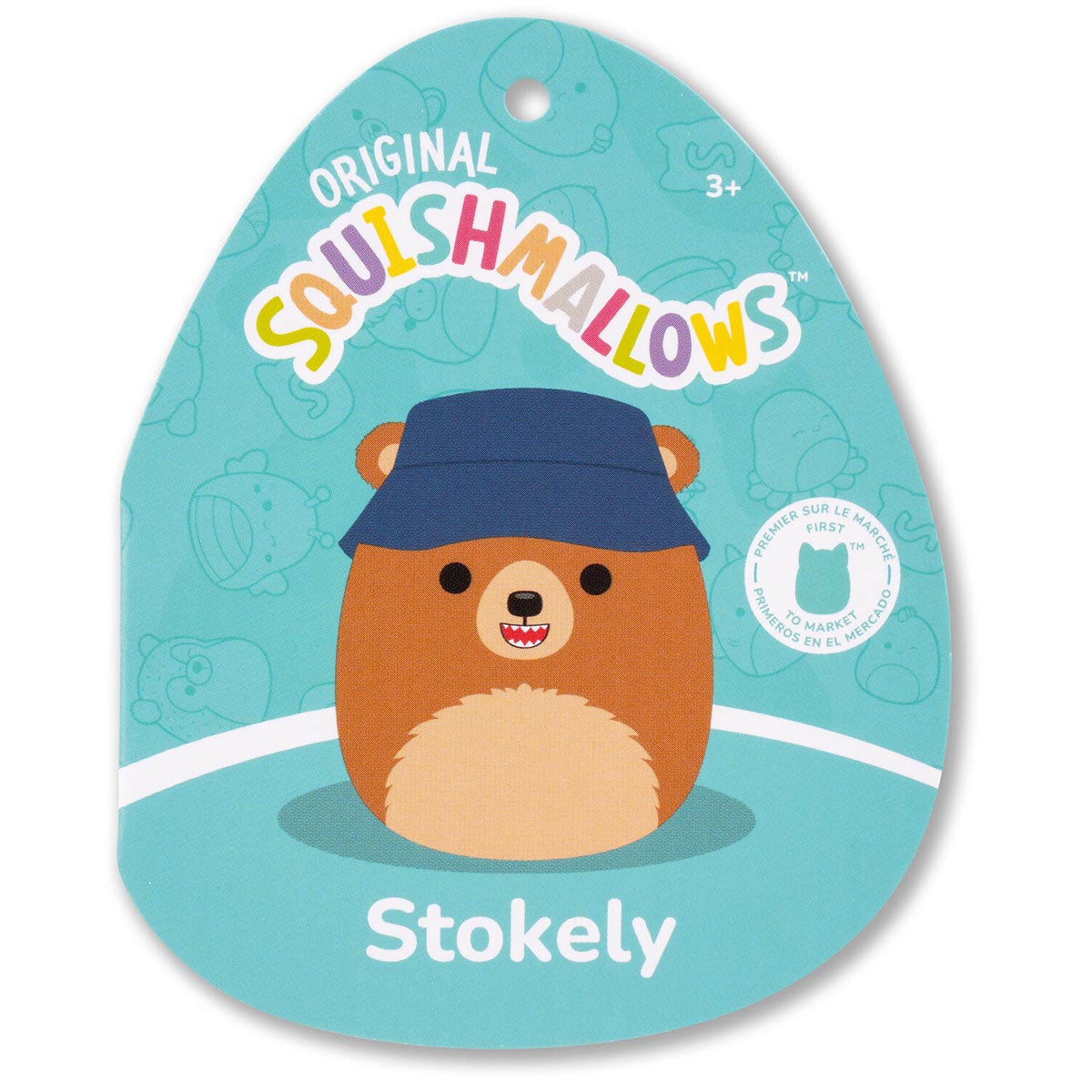 Squishmallows - Squishmallows 12" Stokely the Brown Kodiak Bear with Bucket Hat | Jazwares