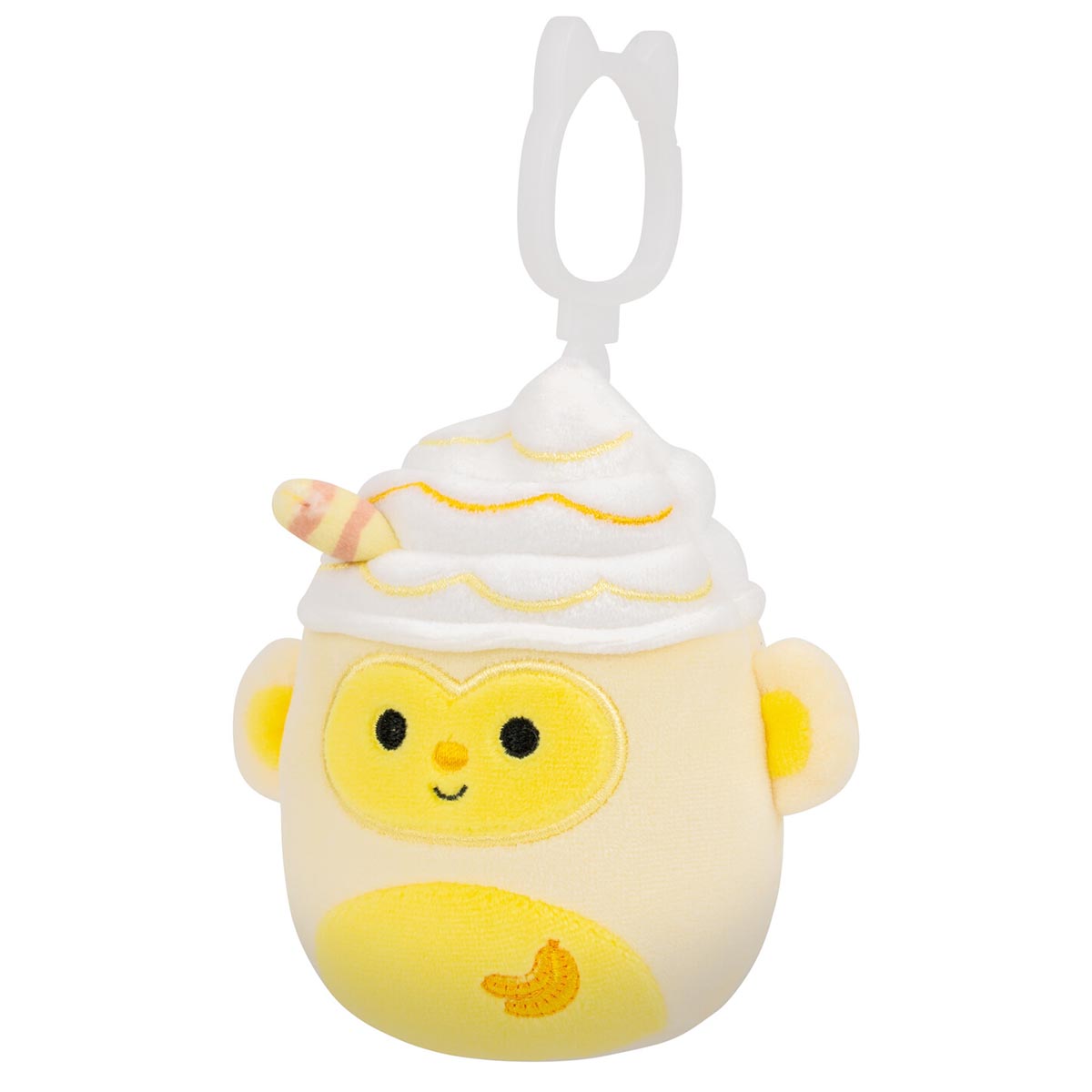 Squishmallows - Squishmallows 3.5" Pierogi the Banana Monkey Shake Clip | Jazwares