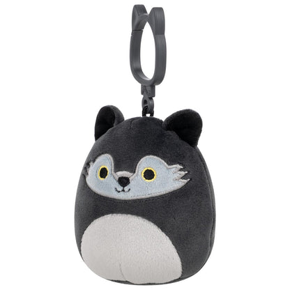 Squishmallows - Squishmallows 3.5" Dmitri the Dark Grey Wolf Clip | Jazwares