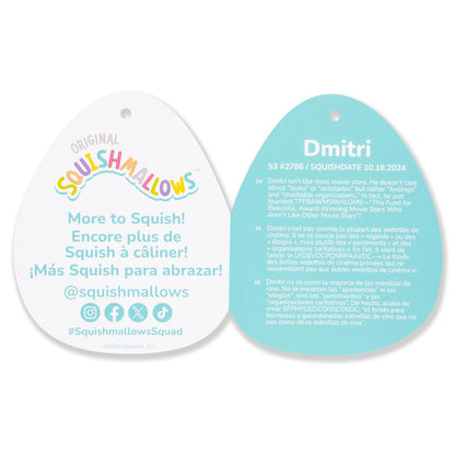 Squishmallows - Squishmallows 3.5" Dmitri the Dark Grey Wolf Clip | Jazwares