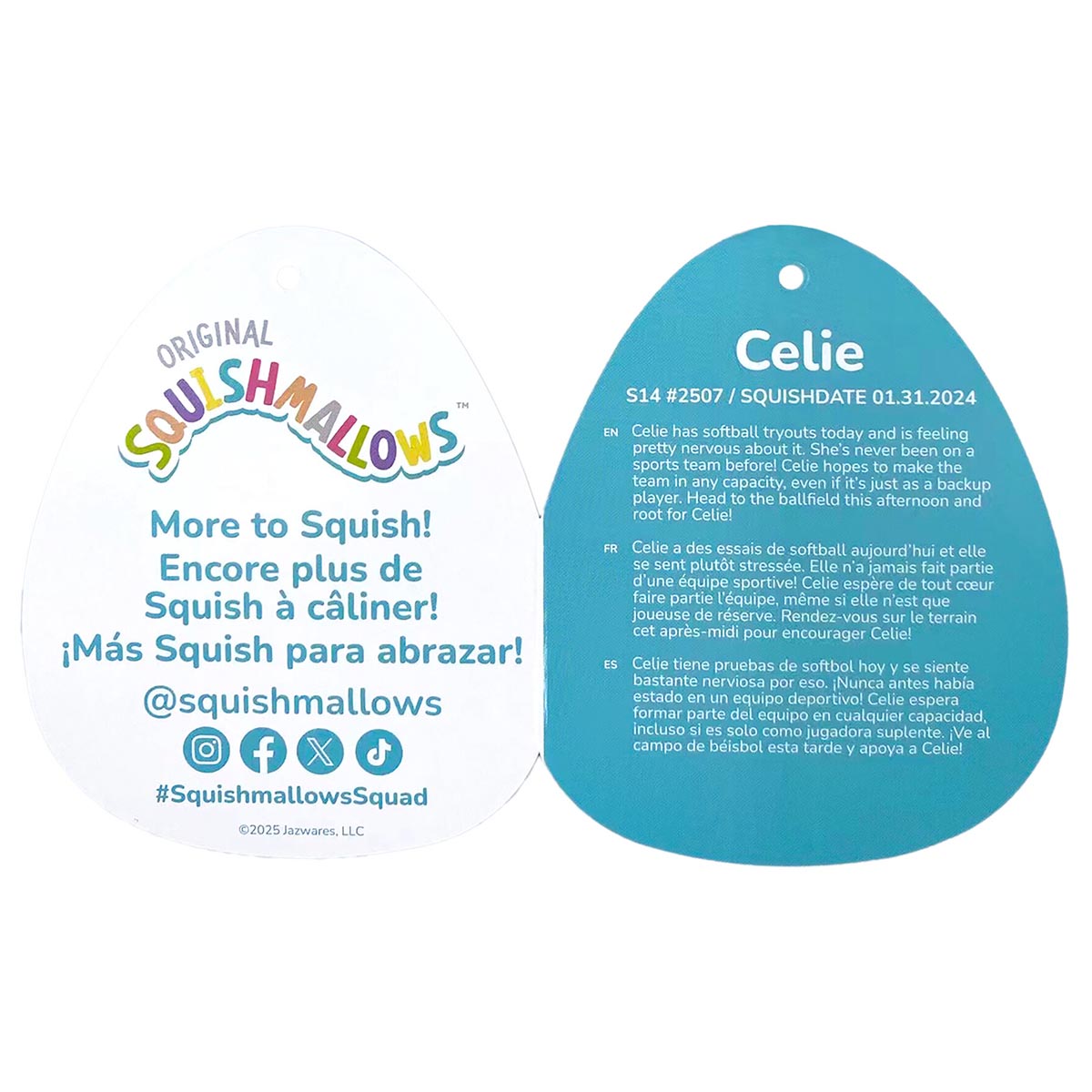 Squishmallows - Squishmallows 14" Celie the Teal and Black Grasshopper with Bow | Jazwares