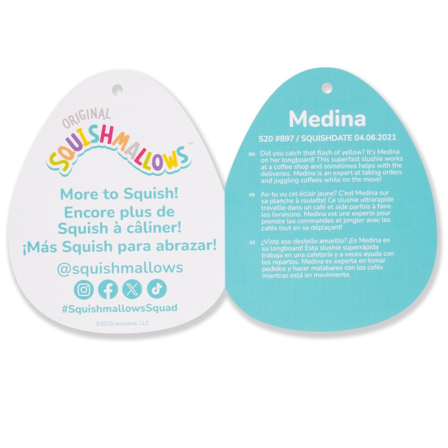 Squishmallows - Squishmallows 20-Inch Medina the Yellow Lemonade Slushie | Jazwares