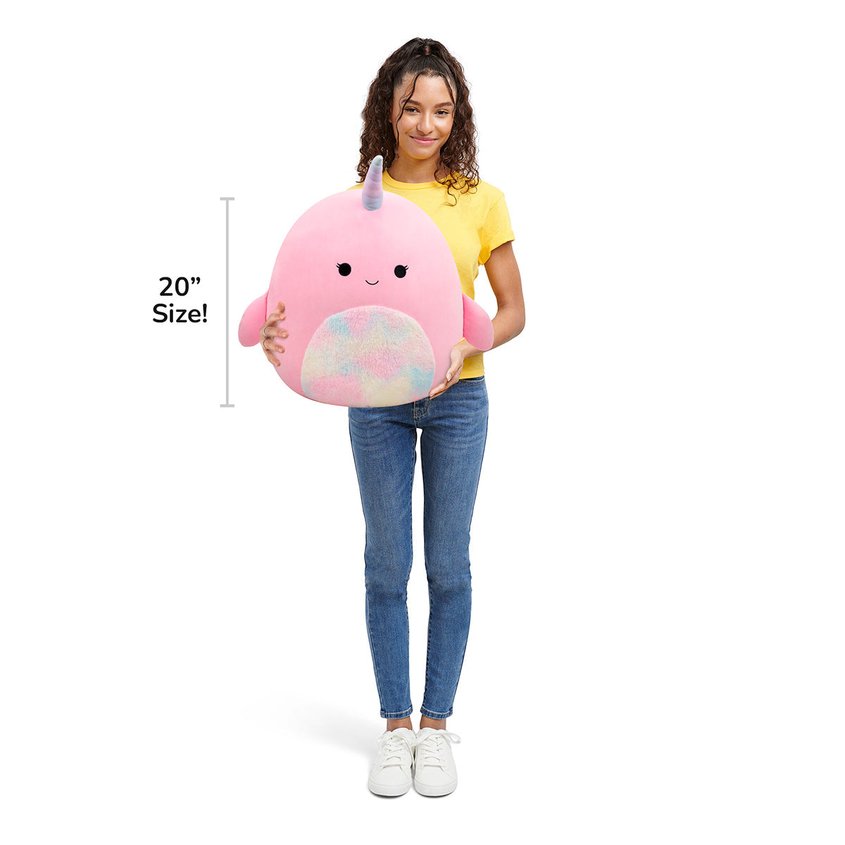 Squishmallows - Squishmallows 20" Esme the Pink Narwhal | Jazwares