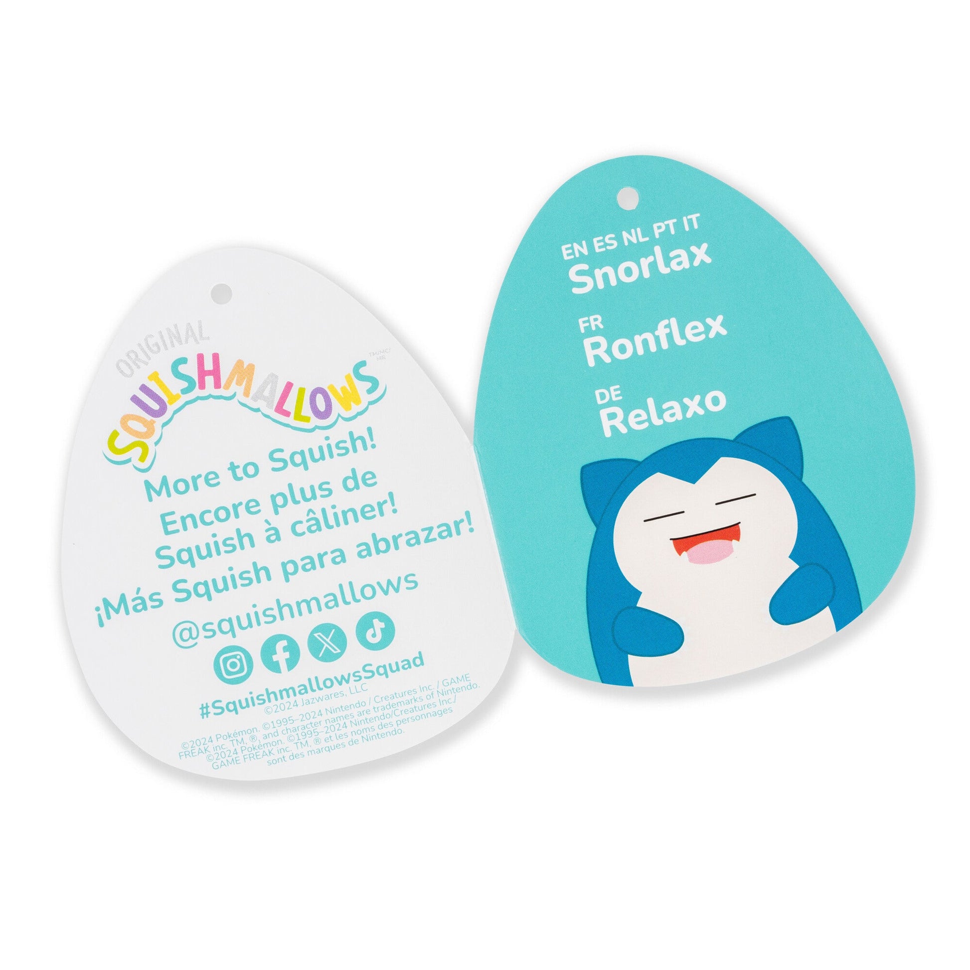 Squishmallows - Squishmallows 3.5" Pokémon Snorlax Clip | Jazwares