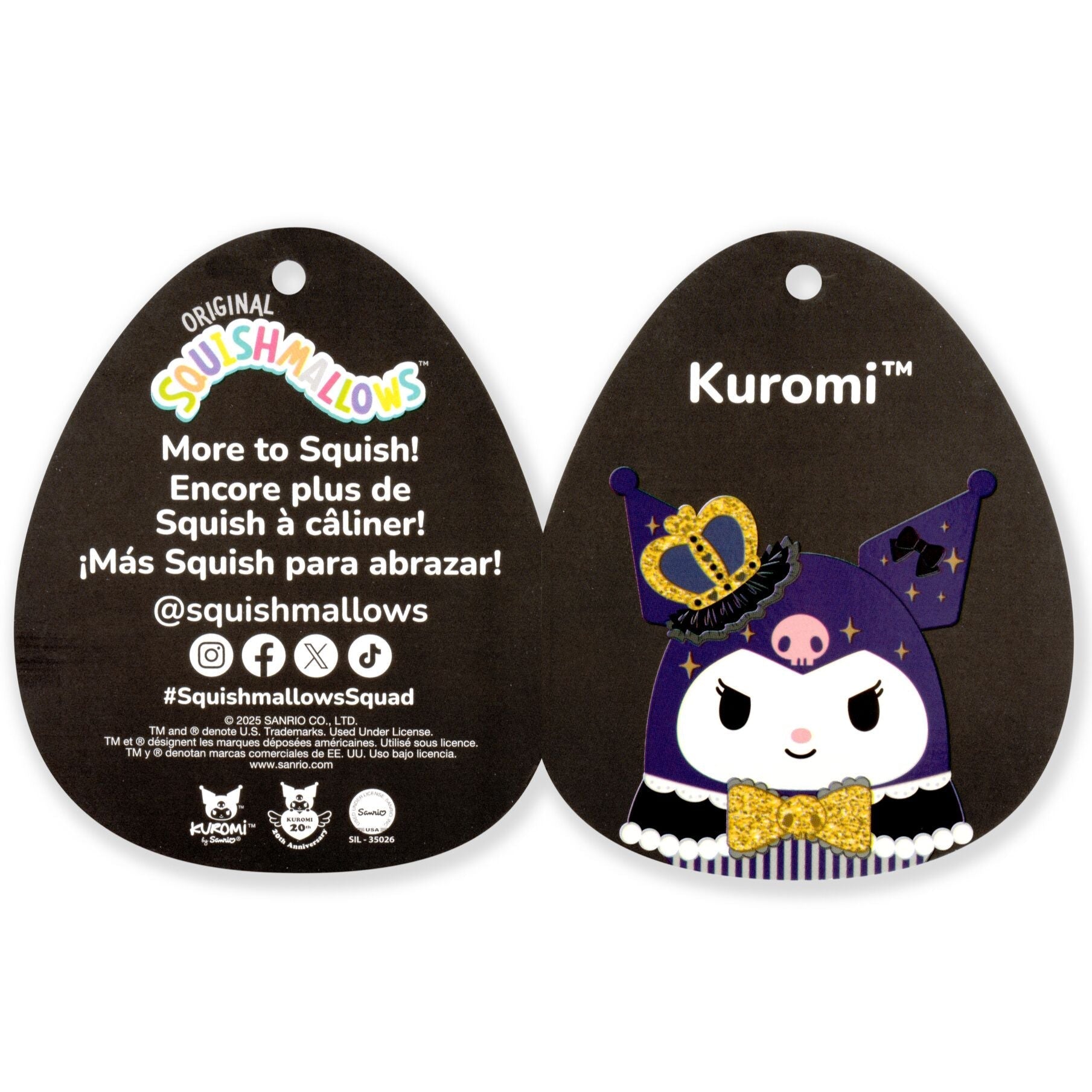 Squishmallows - Squishmallows 12" Kuromi 20th Anniversary Kuromi | Jazwares
