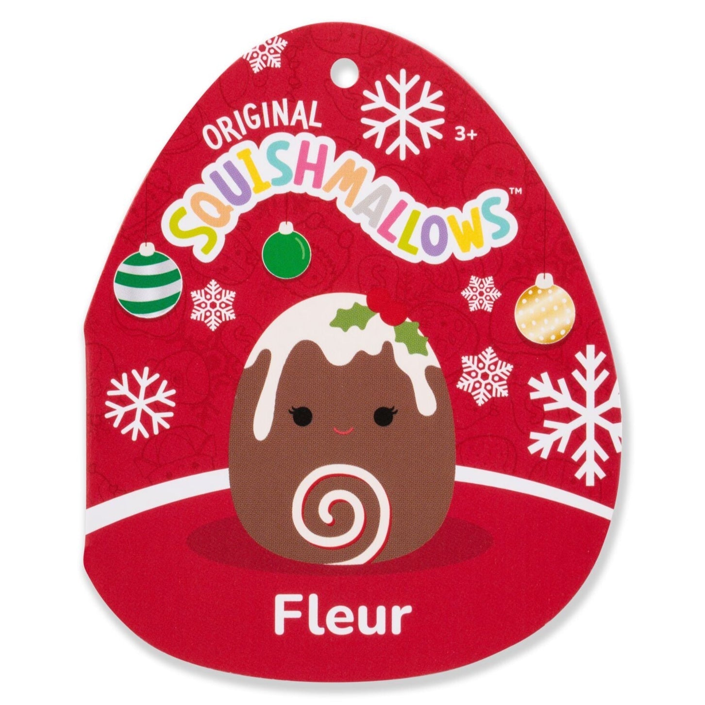 Squishmallows - Squishmallows 8" Fleur the Yule Log with Holly | Jazwares