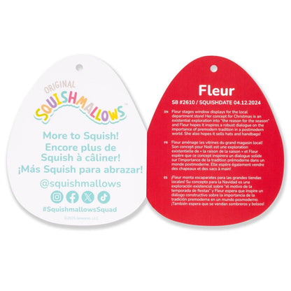 Squishmallows - Squishmallows 8" Fleur the Yule Log with Holly | Jazwares