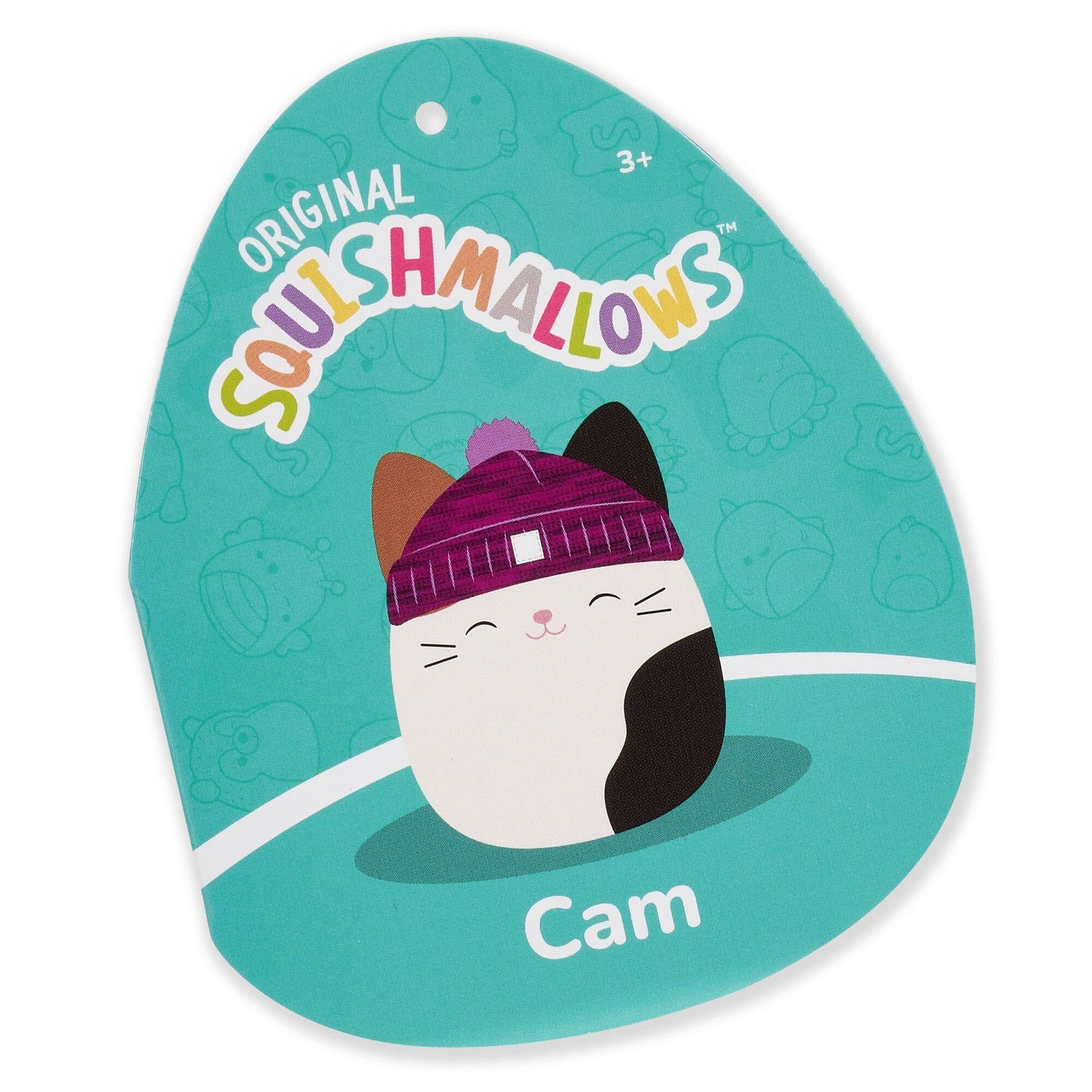 Squishmallows - Squishmallows 14" Cam Calico Cat with Purple Hat | Jazwares