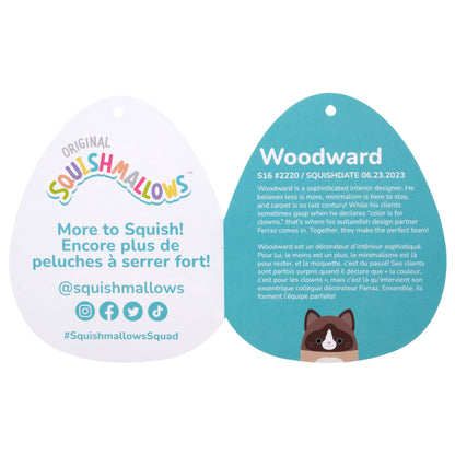 Squishmallows - Squishmallows 16" Woodward the Brown and Tan Snowshoe Cat | Jazwares