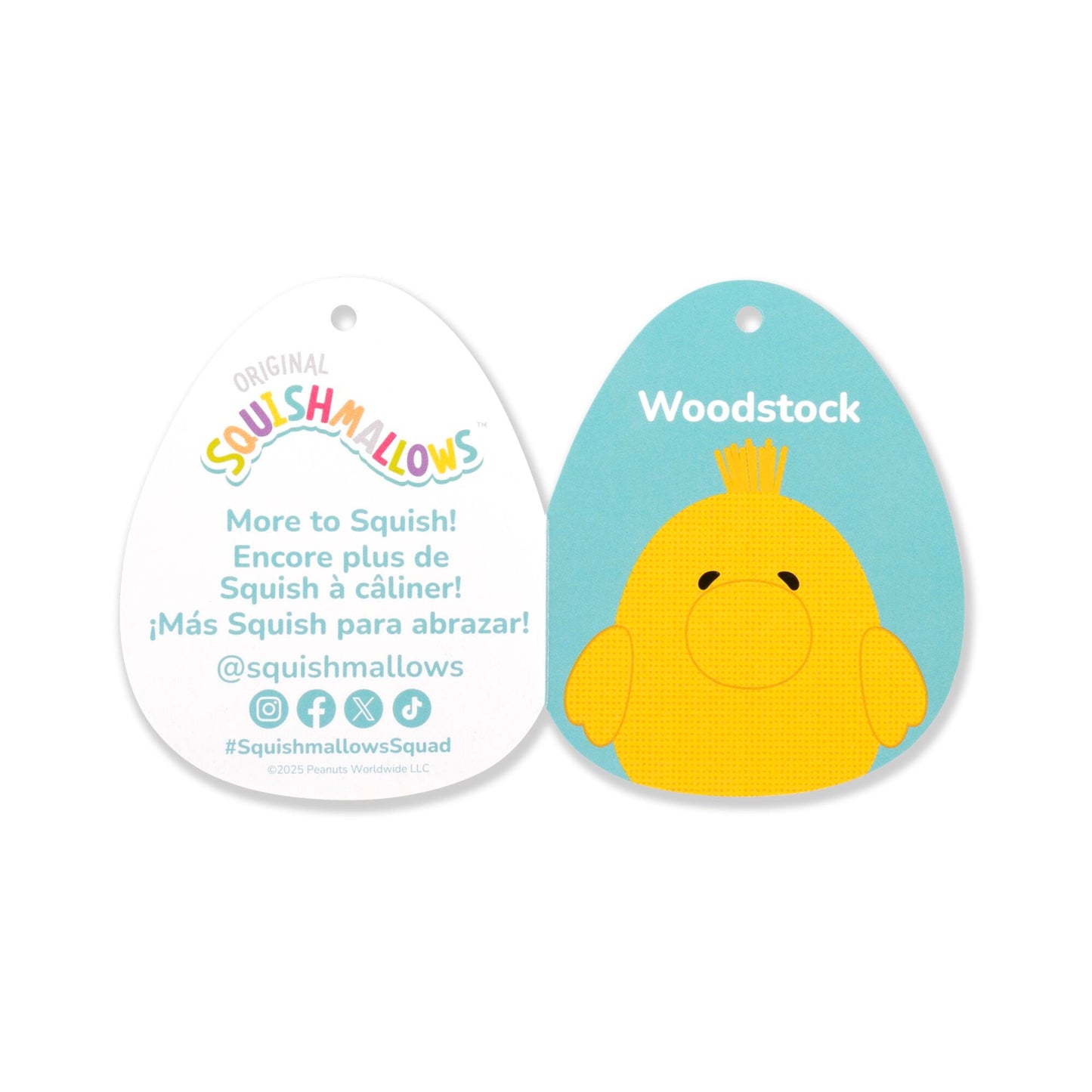 Squishmallows - Squishmallows Peanuts 75th Anniversary 8" Comic Style Woodstock | Jazwares