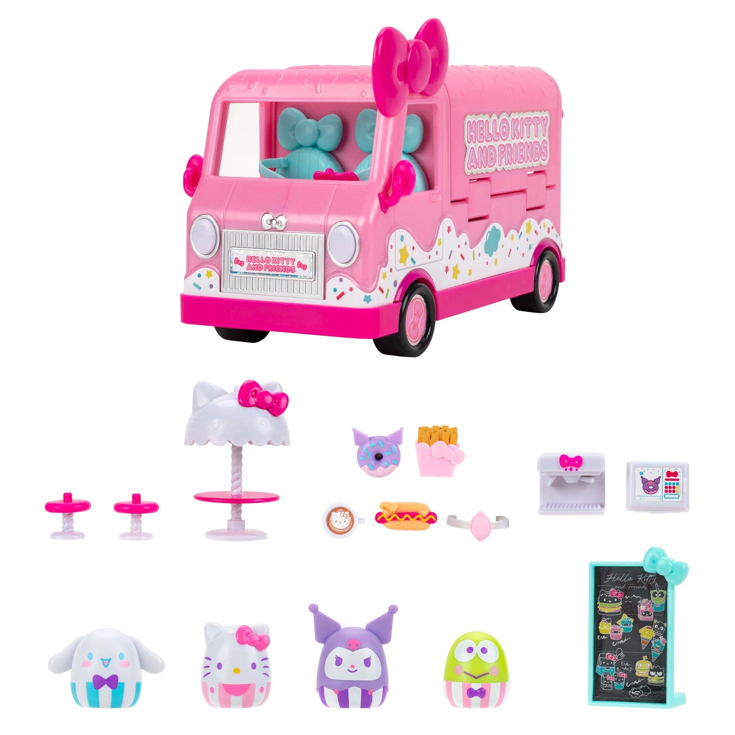 Squishmallows - Squish-a-longs Hello Kitty Cafe Truck Playset | Jazwares