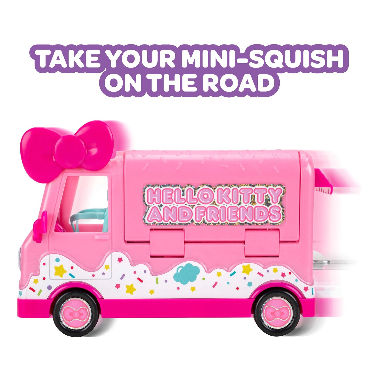 Squishmallows - Squish-a-longs Hello Kitty Cafe Truck Playset | Jazwares