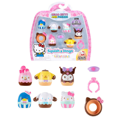 Squishmallows - Squish-a-longs Hello Kitty and Friends Ice Cream 6-Pack | Jazwares