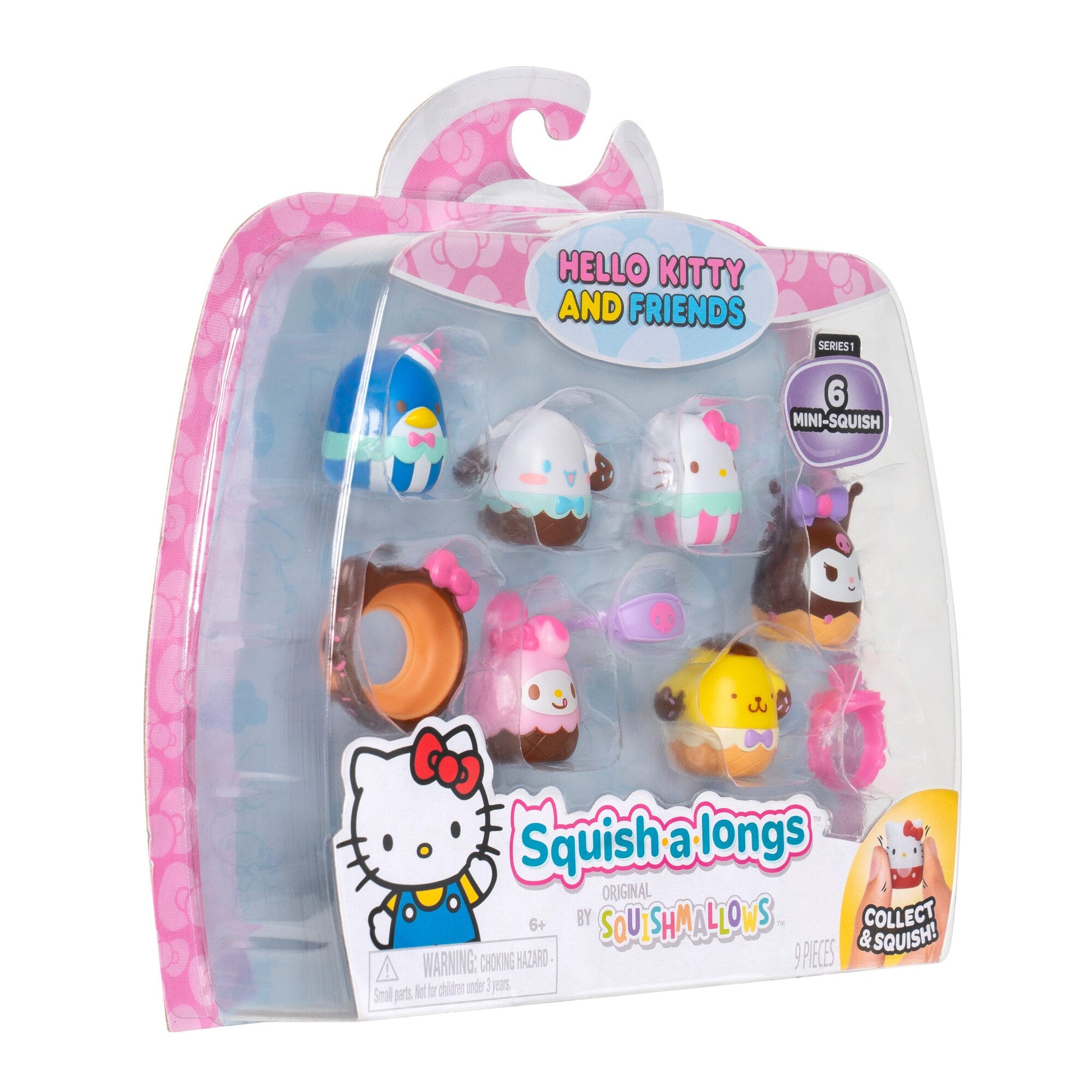 Squishmallows - Squish-a-longs Hello Kitty and Friends Ice Cream 6-Pack | Jazwares