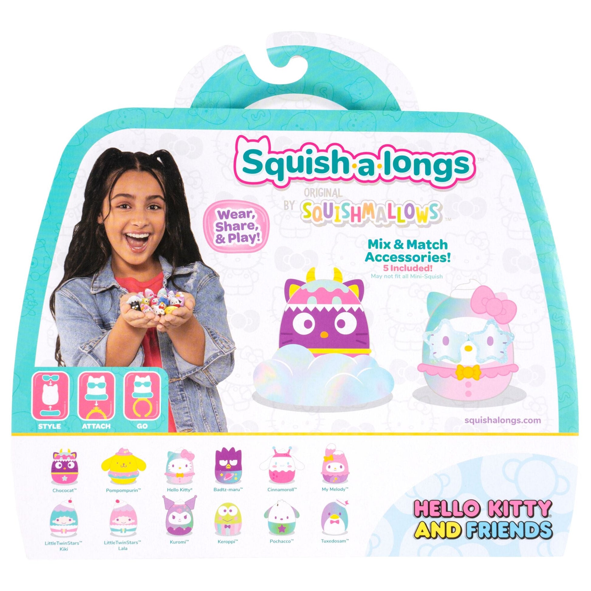 Squishmallows - Squish-a-longs Hello Kitty and Friends Dreamland 12-Pack | Jazwares