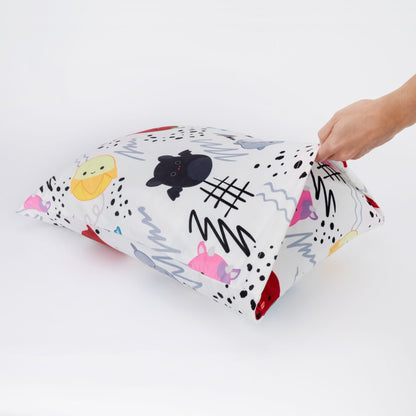 Squishmallows - "Squish Vibes" White SquishPillow Pillowcase (Standard)