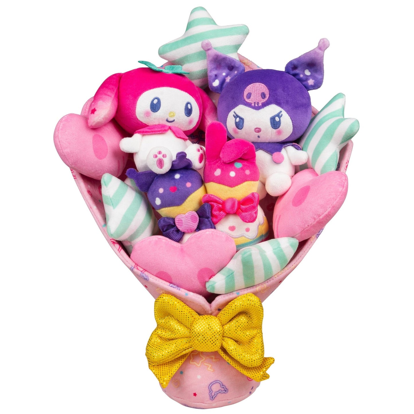 Squishmallows - Hello Kitty and Friends 12" My Melody and Kuromi Anniversary Plush Bouquet | Jazwares