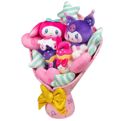 Squishmallows - Hello Kitty and Friends 12" My Melody and Kuromi Anniversary Plush Bouquet | Jazwares