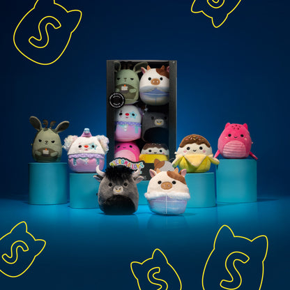 Squishmallows - Micromallows Select Series 6-Pack - Ronnie, Junie, X. Axis, Ennis, Martha, Lake | Jazwares