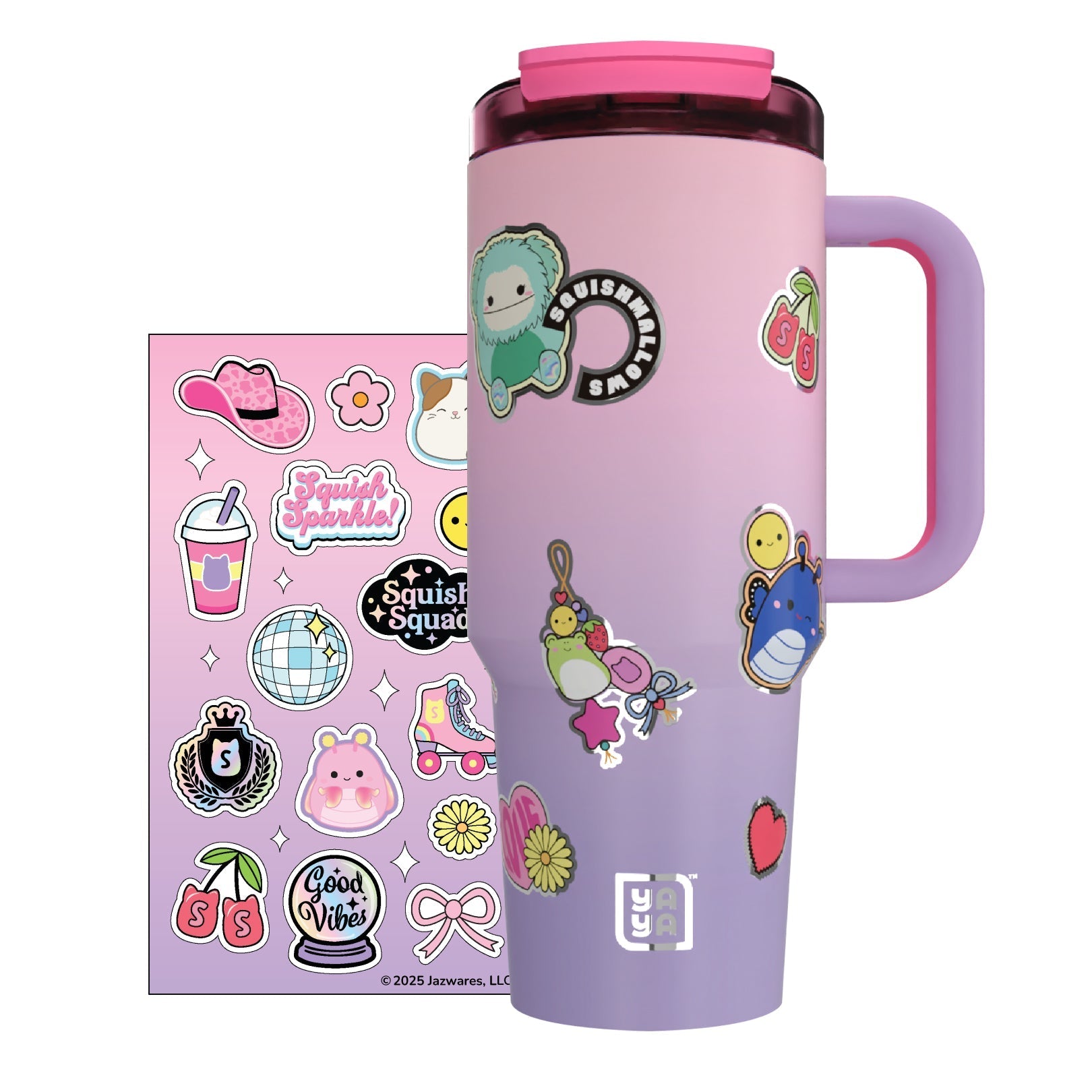 Squishmallows - Squishmallows Sticker Bomb Tumbler with Straw