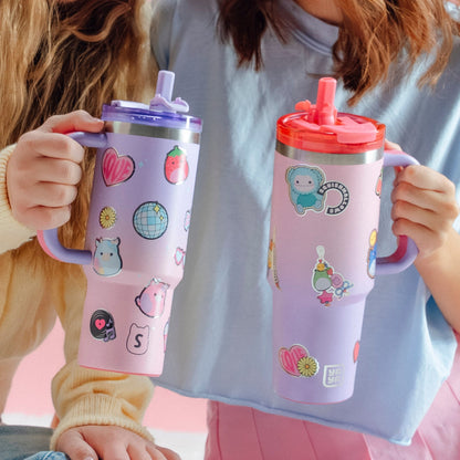 Squishmallows - Squishmallows Sticker Bomb Tumbler with Straw