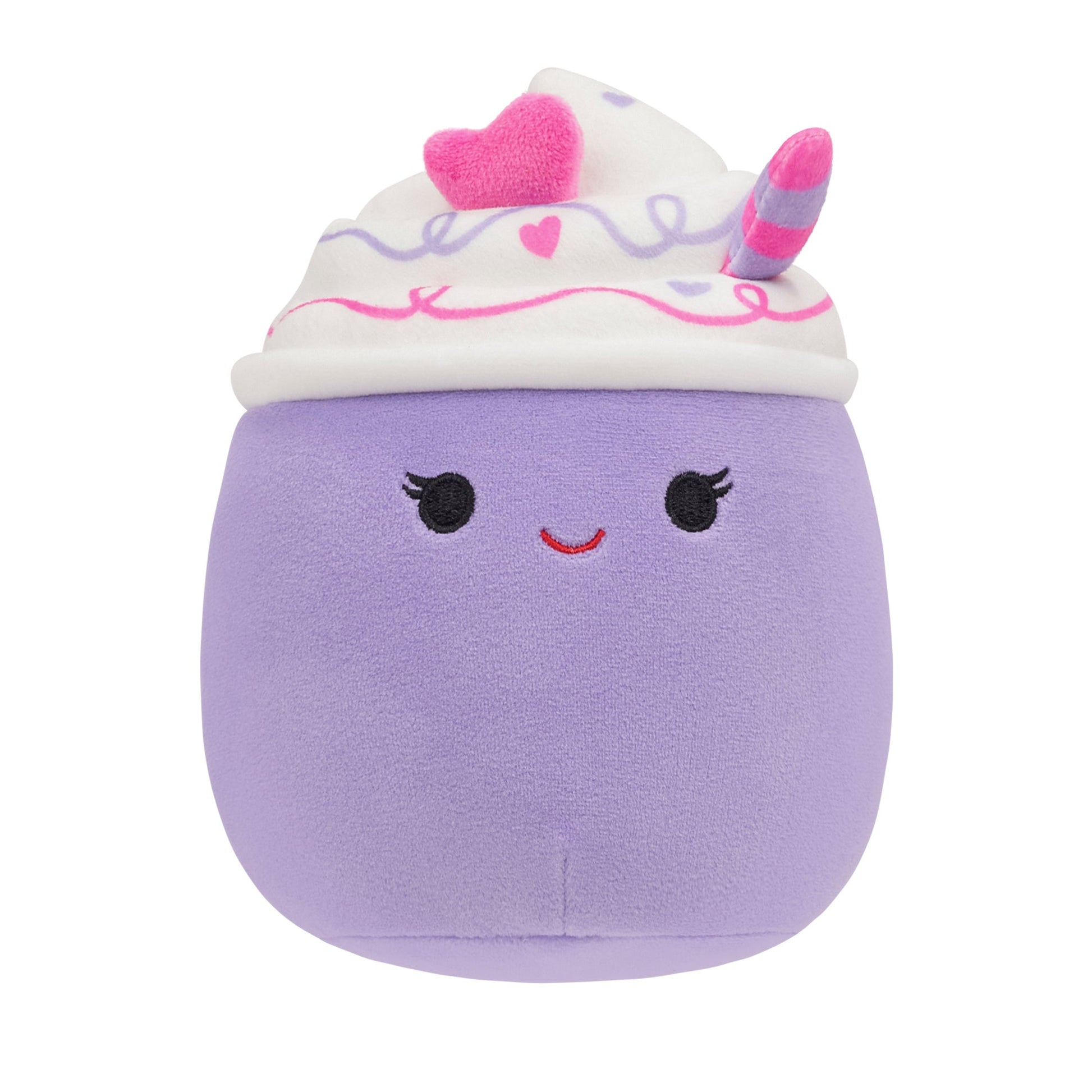 Squishmallows - Squishmallows 5" Cheksa the Purple Valentine's Day Drink | Jazwares