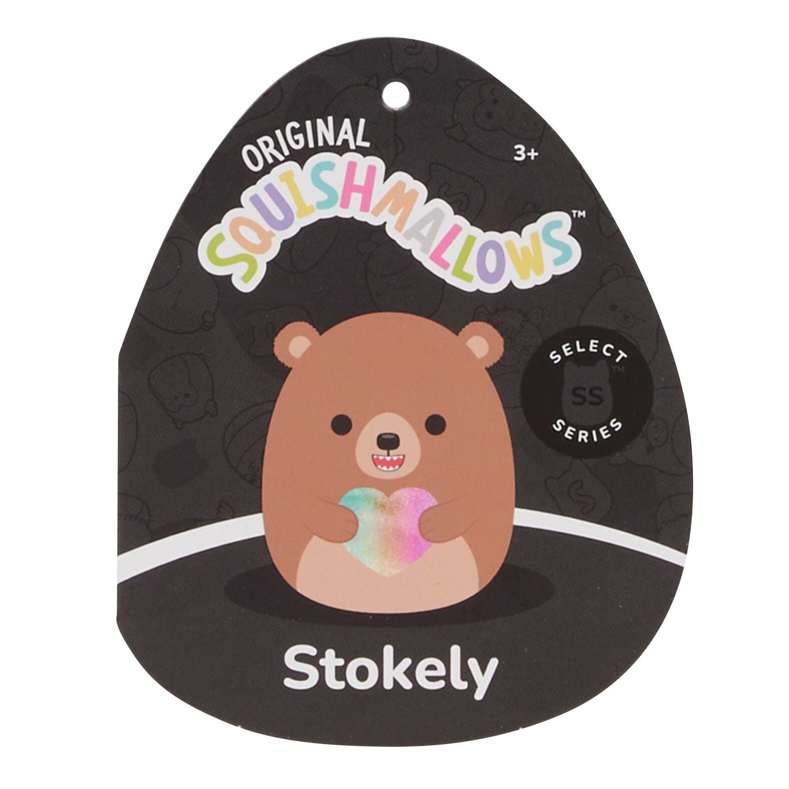 Squishmallows - Squishmallows 8" Stokely the Brown Kodiak Bear Holding a Heart | Jazwares