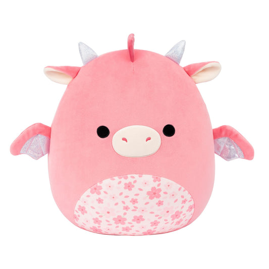 Squishmallows - Squishmallows 14" Aegi the Pink Dragon with Sakura Print Belly | Jazwares