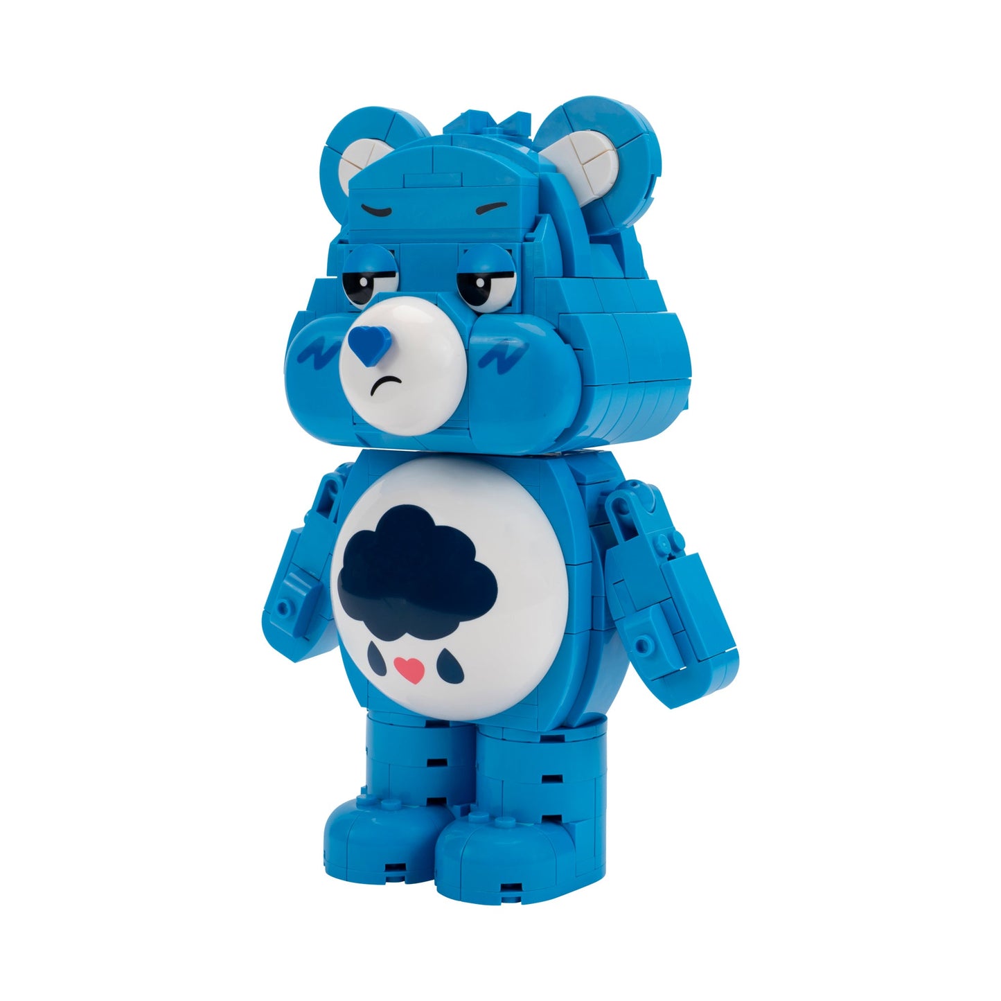 Squishmallows - Care Bears Grumpy Bear Building Set - 7-Inch Buildable Articulated Fig
