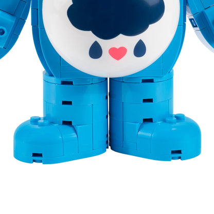 Squishmallows - Care Bears Grumpy Bear Building Set - 7-Inch Buildable Articulated Fig