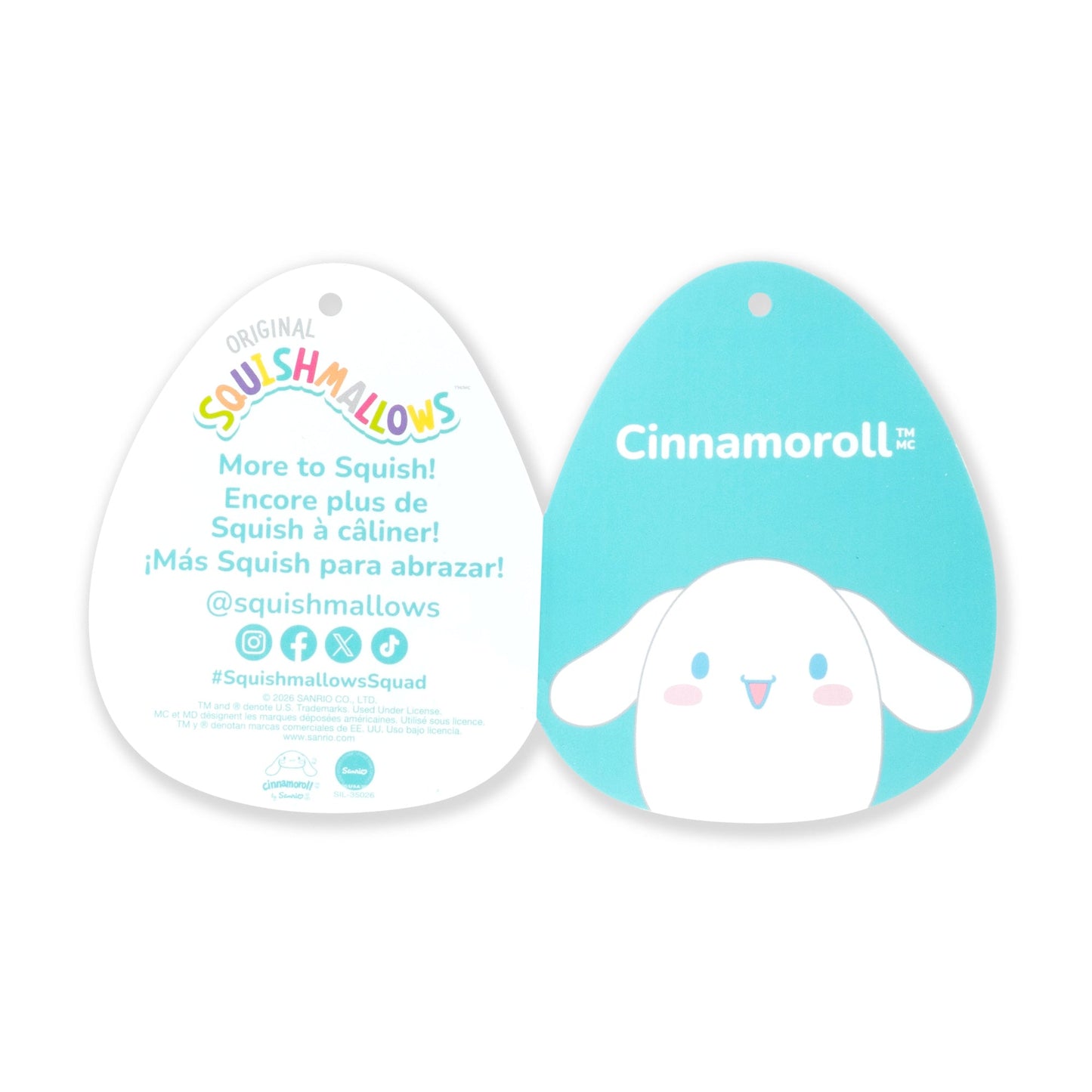 Squishmallows - Squishmallows Hello Kitty and Friends 12" Cinnamoroll | Jazwares