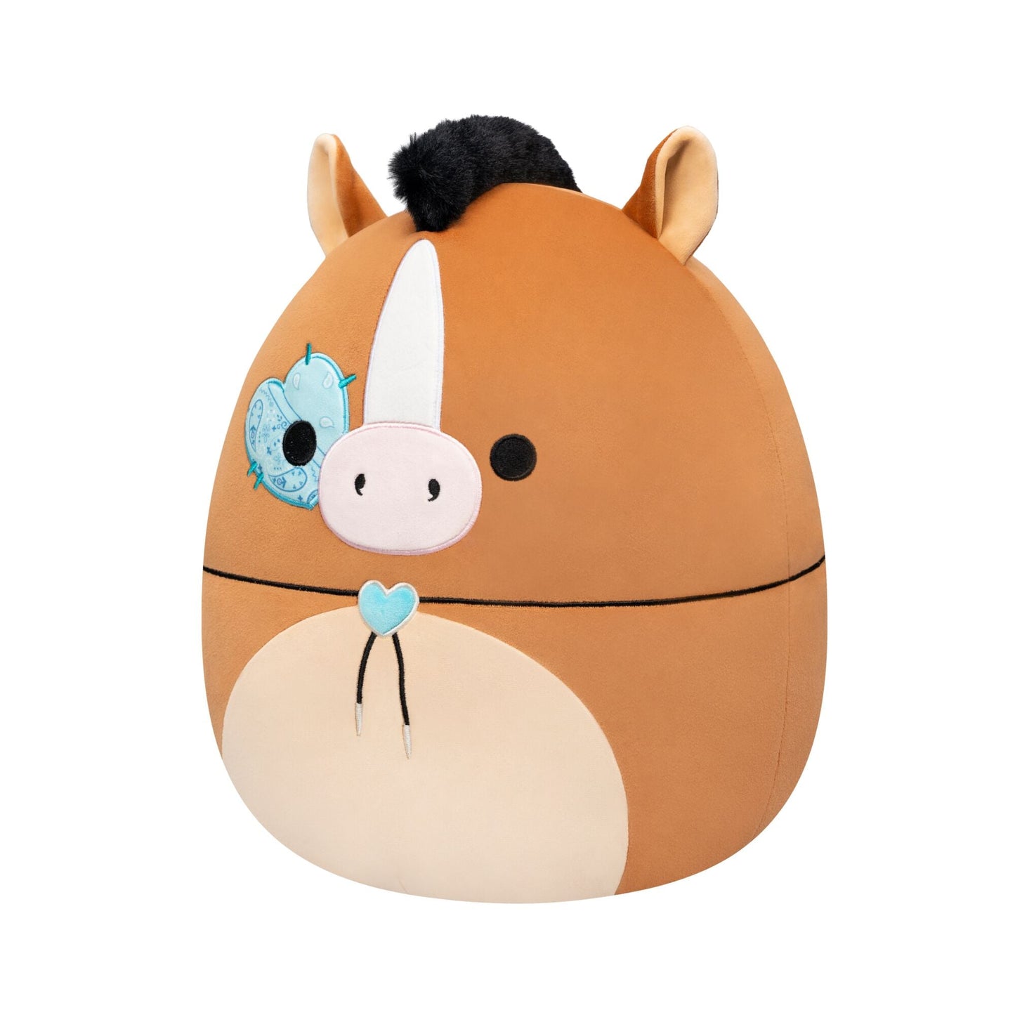 Squishmallows - Squishmallows 12" Brisby the Brown Horse with Bolo Tie and Heart Eyepatch | Jazwares