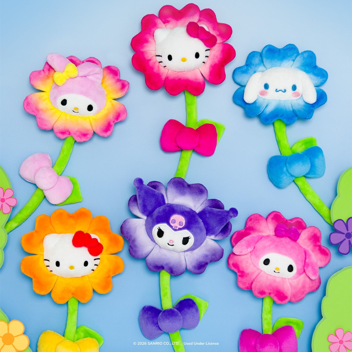 Squishmallows - Hello Kitty and Friends 14" Plush Flower 2-Pack - Hello Kitty & My Melody | Jazwares