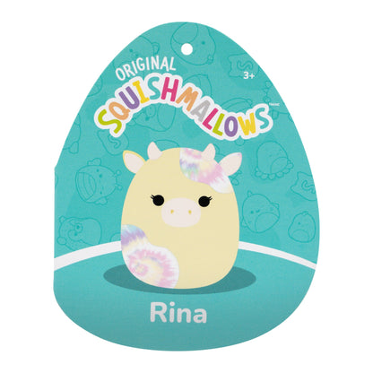 Squishmallows - Squishmallows 12" Rina the Yellow Cow with Tie Dye Spots | Jazwares