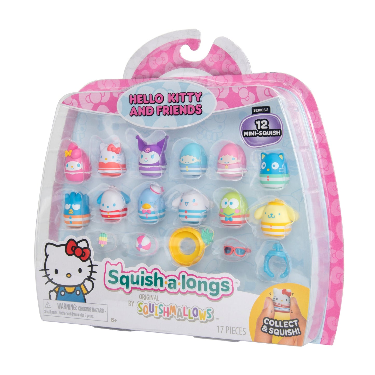 Squishmallows - Squish-a-longs Hello Kitty and Friends Pool Party 12-Pack | Jazwares