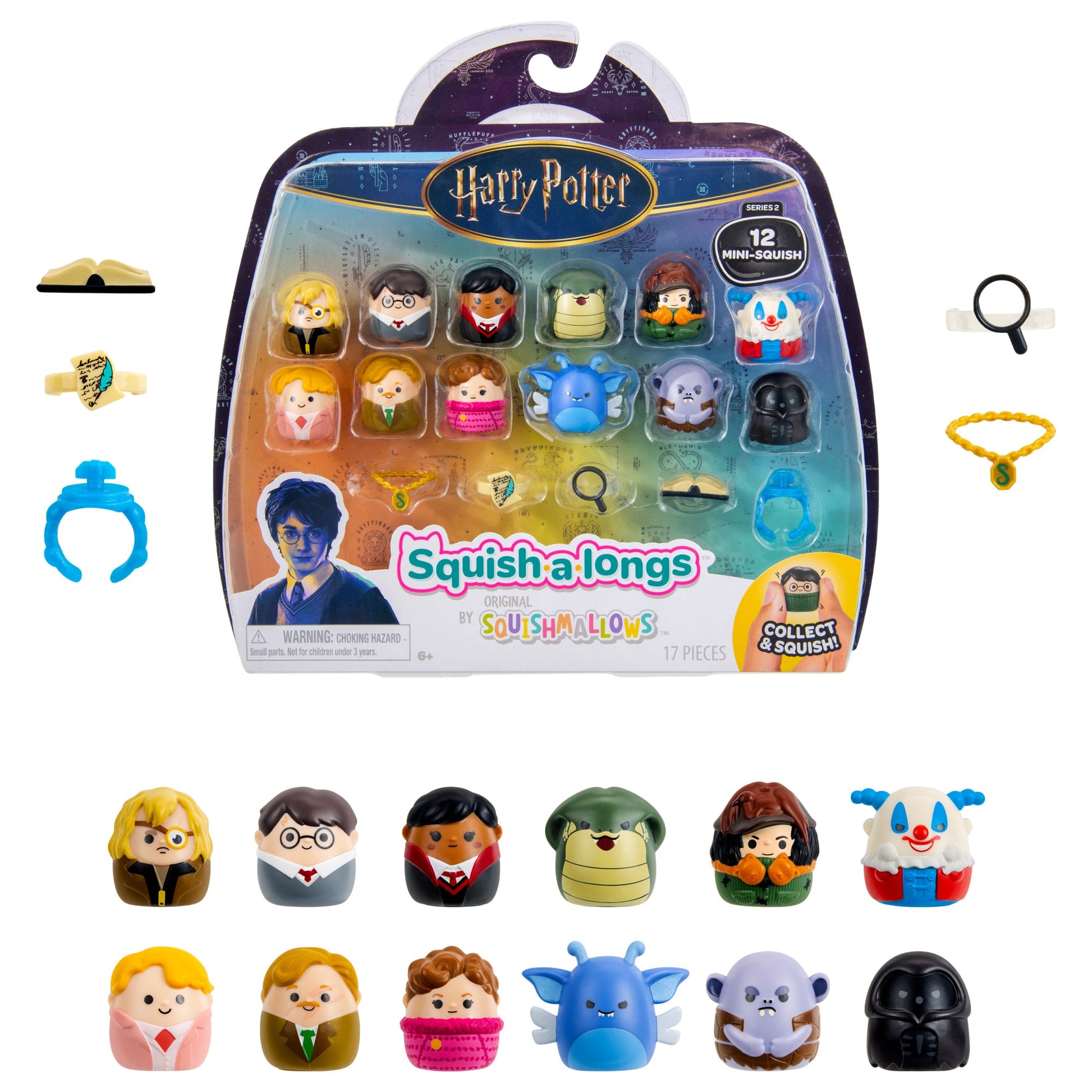 Squishmallows - Squish-a-longs “Harry Potter” Mini-Squish Defense Against the Dark Arts 12-Pack | Jazwares