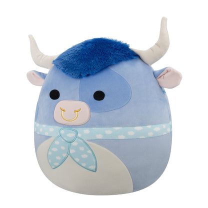 Squishmallows - Squishmallows 12" Bermayeh the Blue Bull with Ascot | Jazwares