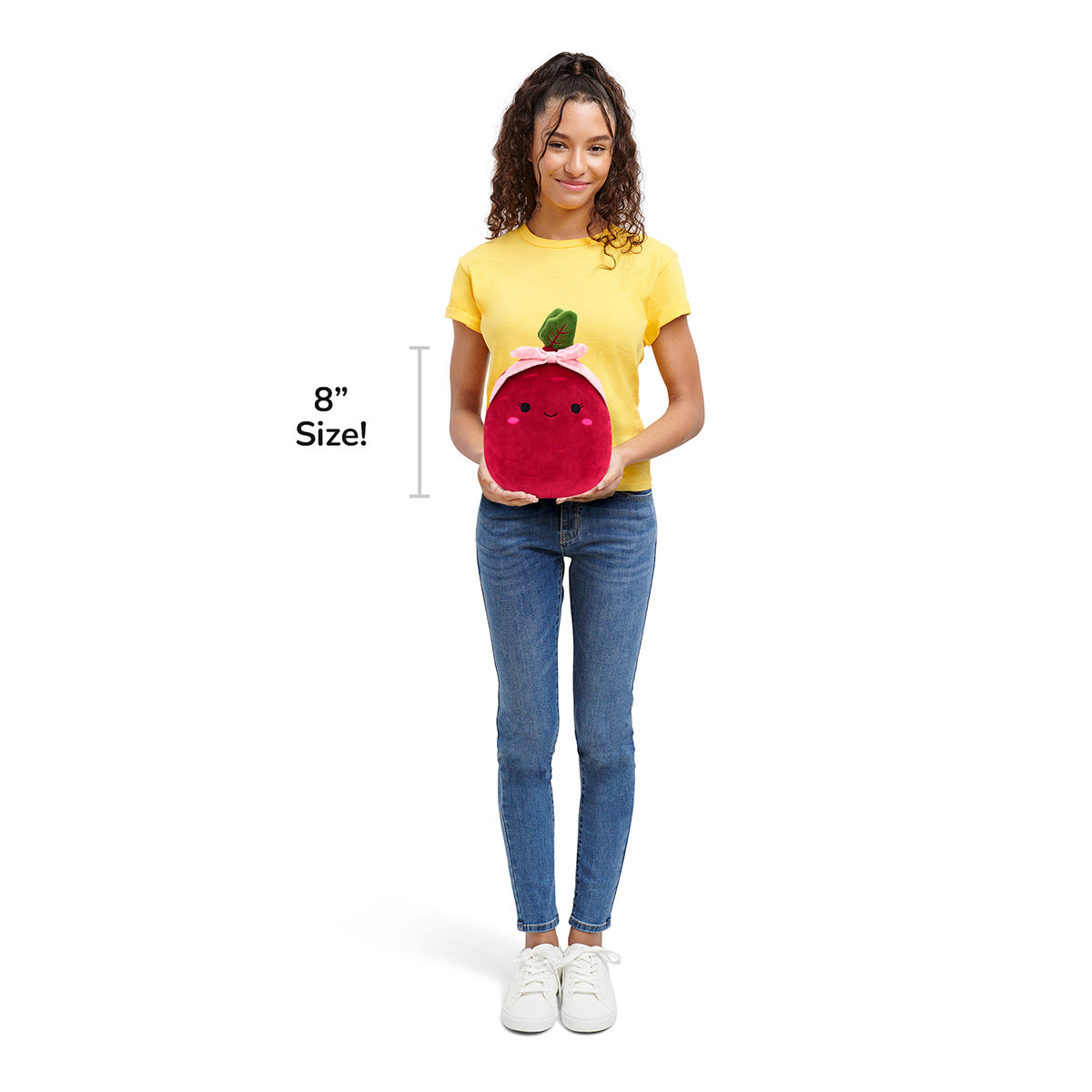 Squishmallows - Squishmallows Claudia the Purple Beet with Pink Headband| Jazwares
