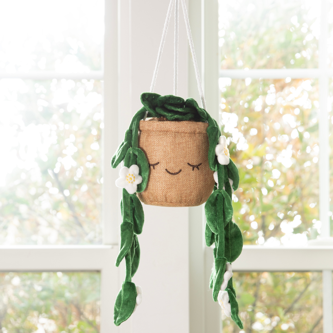 Squishmallows - Greenhouse by Russ 8"Hanging Plant with Flowers Plush | Jazwares