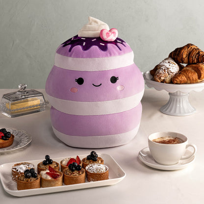 Squishmallows - Squishmallows 12" Una the Ube Pancakes with Pink Pretzel | Jazwares