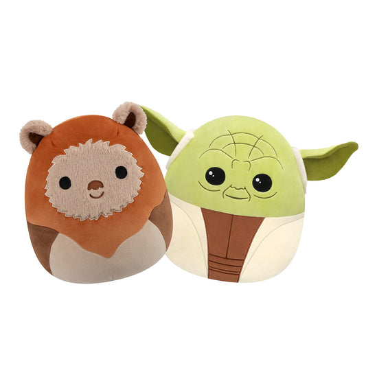 Squishmallows - Squishmallows 12" Star Wars Yoda and Ewok 2-Pack | Jazwares