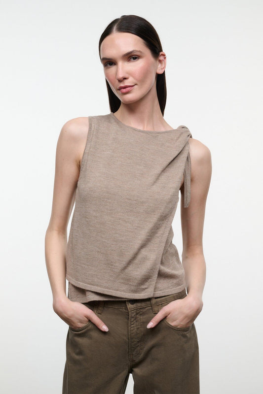 STAUD | Enya Top Sesame