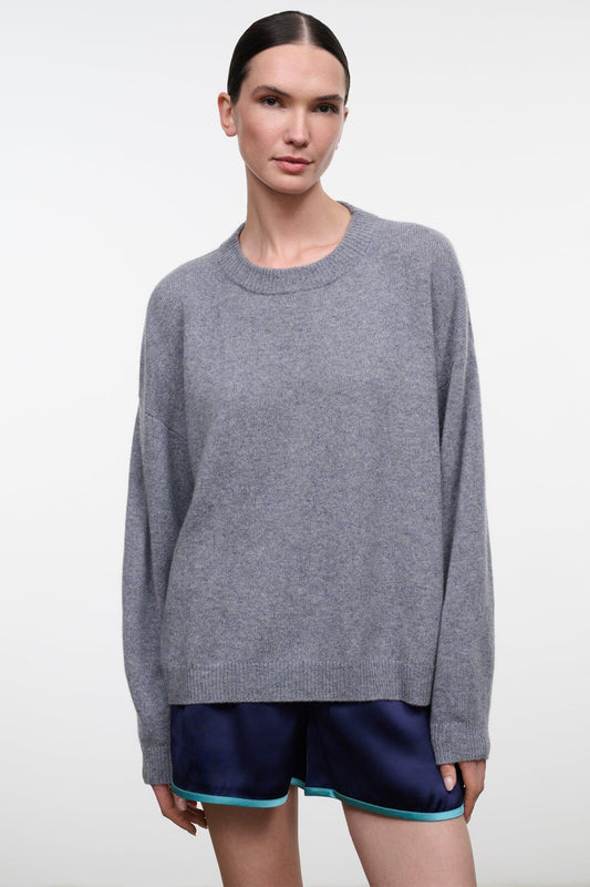 STAUD | Serrano Cashmere Relaxed Crew Ash