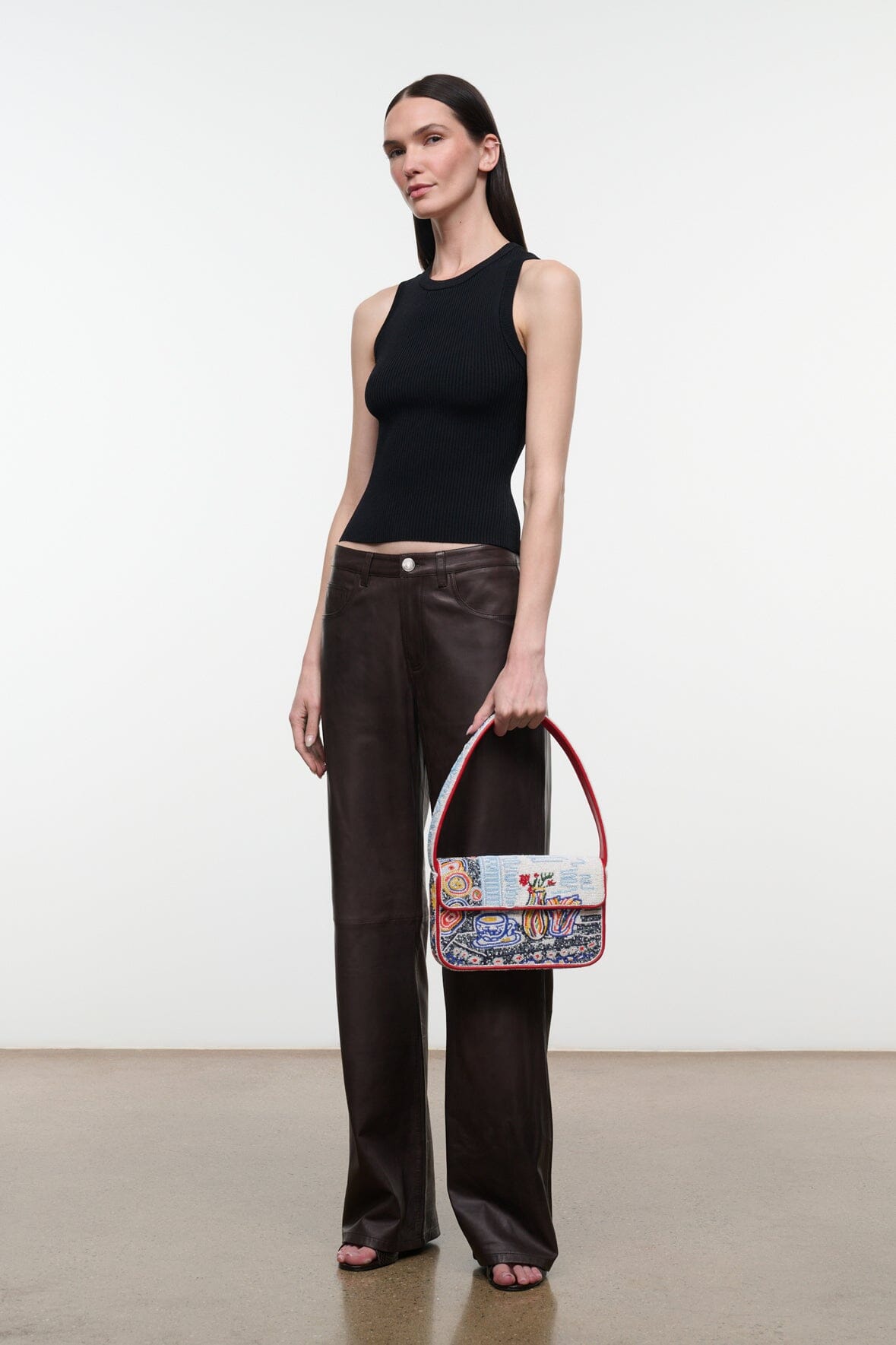 STAUD | Tommy Beaded Bag Teatime