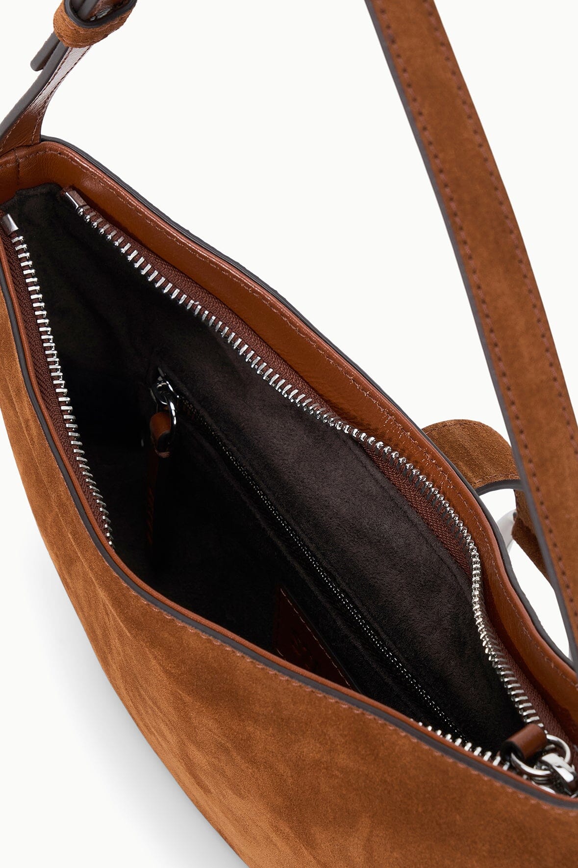 STAUD | Harlow Crescent Shoulder Bag Tabac