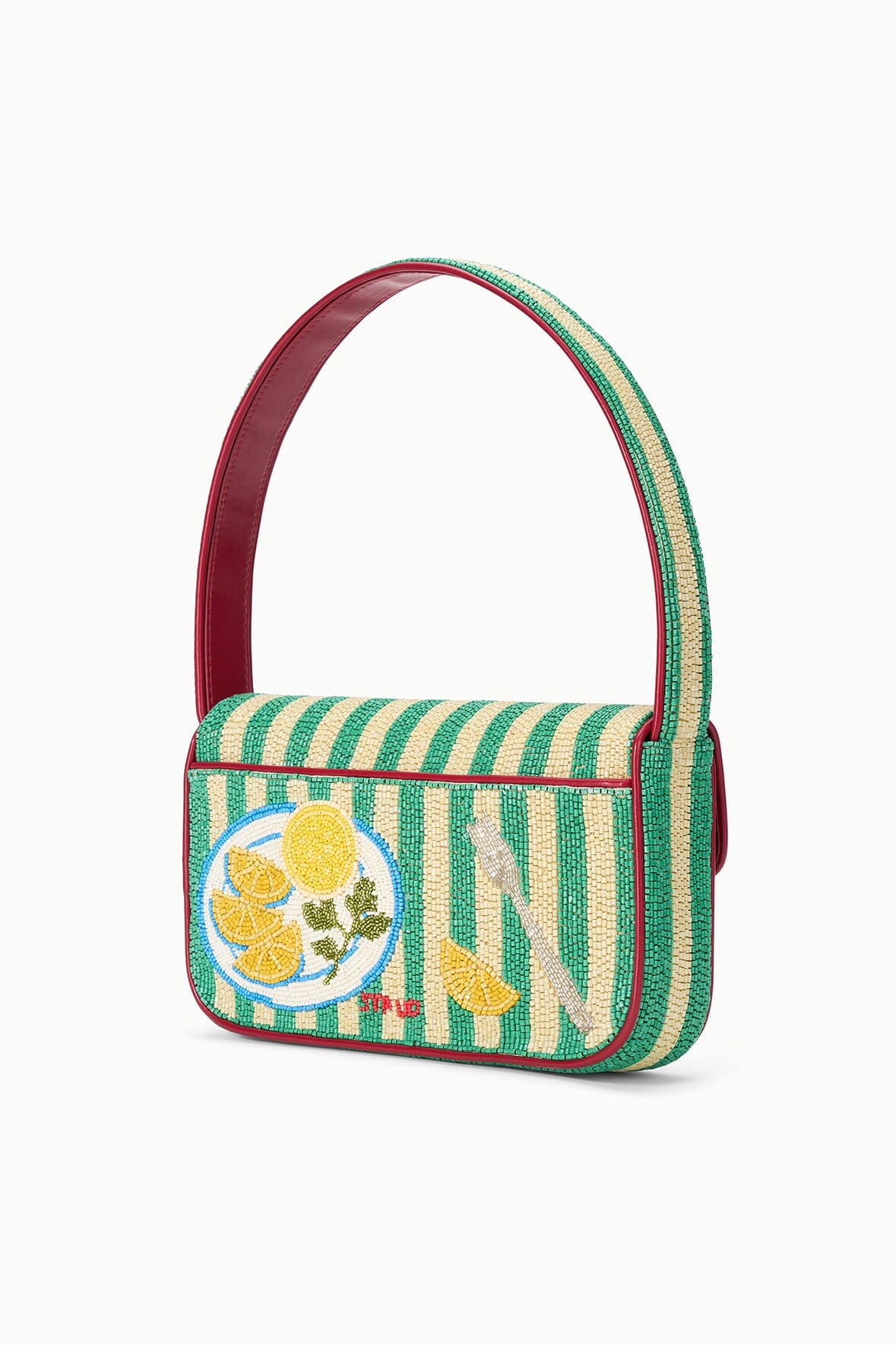 STAUD | Tommy Beaded Bag Summer Lobster